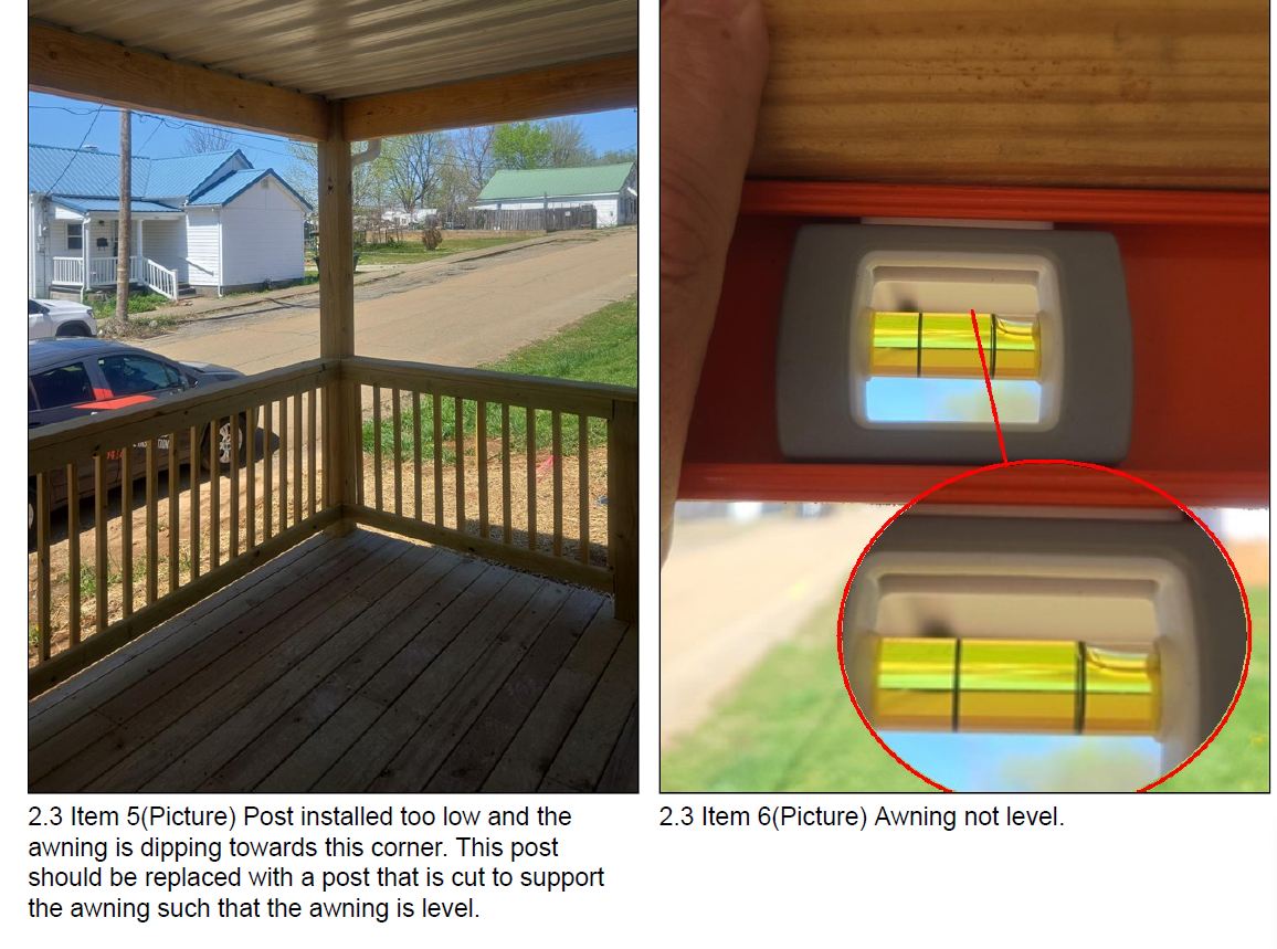 Home inspection photo