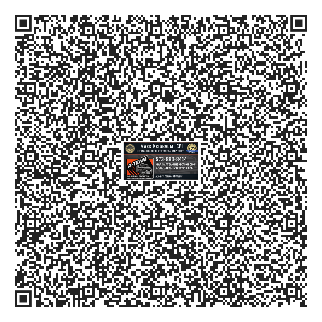 QR code for A-Team Consulting and Contracting contact information